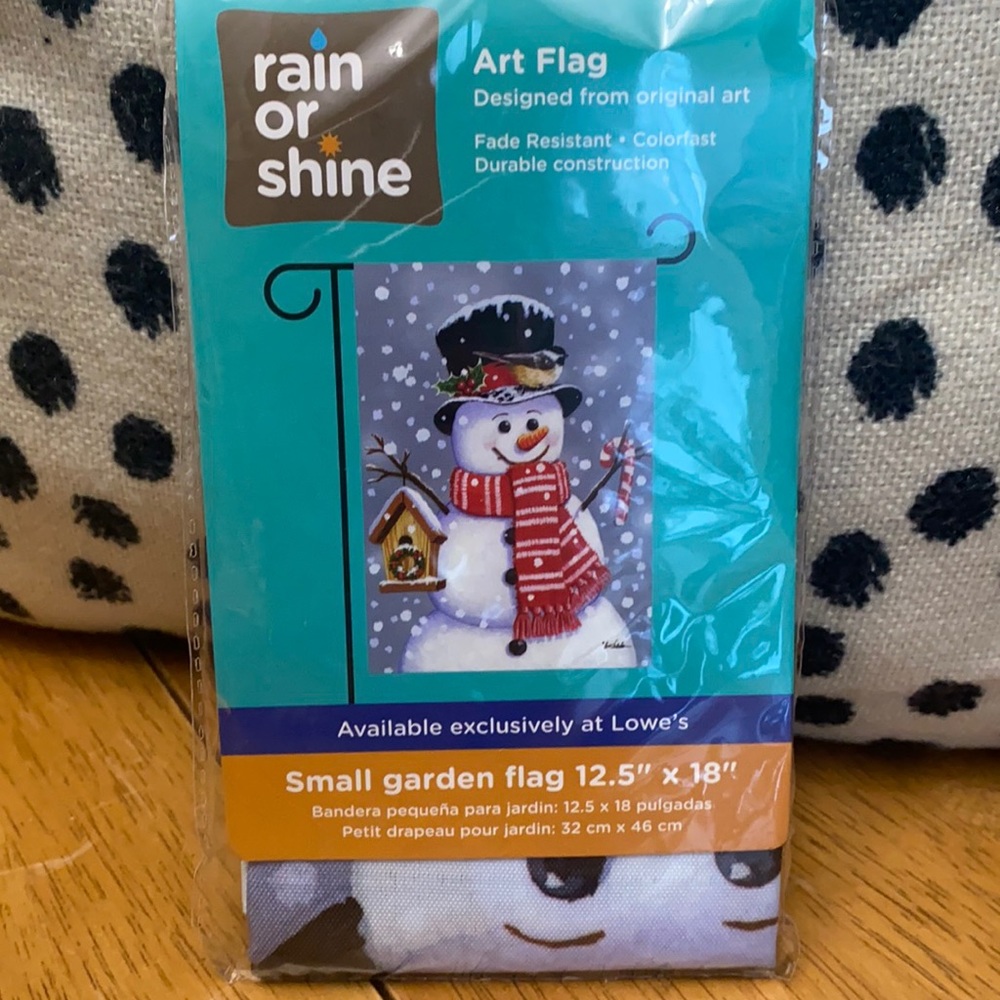 Snowman Garden Flag